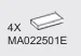 Tile 1 x 2 in White