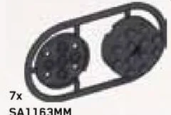Sprue holding M11631 & M11632 in Gray, Dark (Metallic)