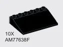 Slope 1 x 4 x 6 in Black