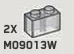 Brick 1 x 2 in Clear (Translucent)