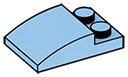 Slope plate 2 x 3 curved slope in Blue, Deep Pastel