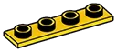 Tile 1 x 4 inverse in Yellow, Lemon