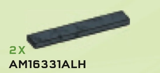 Tile 1 x 6 in Gray, Dark (Camo)