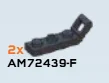 Plate Modified 1 x 3 with raised offset handle in Black