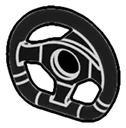 Wheel, Steering: small type 07 in Grey, Charcoal