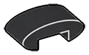 Tile 1 x 2 curved top