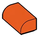 Slope 1 x 2 2/3 wl Half-Curved Top