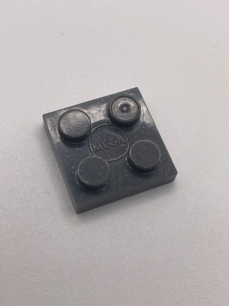 Plate 2 x 2 in Gray, Dark (Metallic)