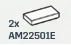 Tile 1 x 2 in White