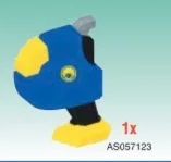 Body part: Power Rangers Ninja Storm Lion Zord, left rear in Blue
