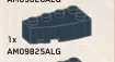 Wedge Brick 2 x 4 without right corner in Gray, Dark Smoke