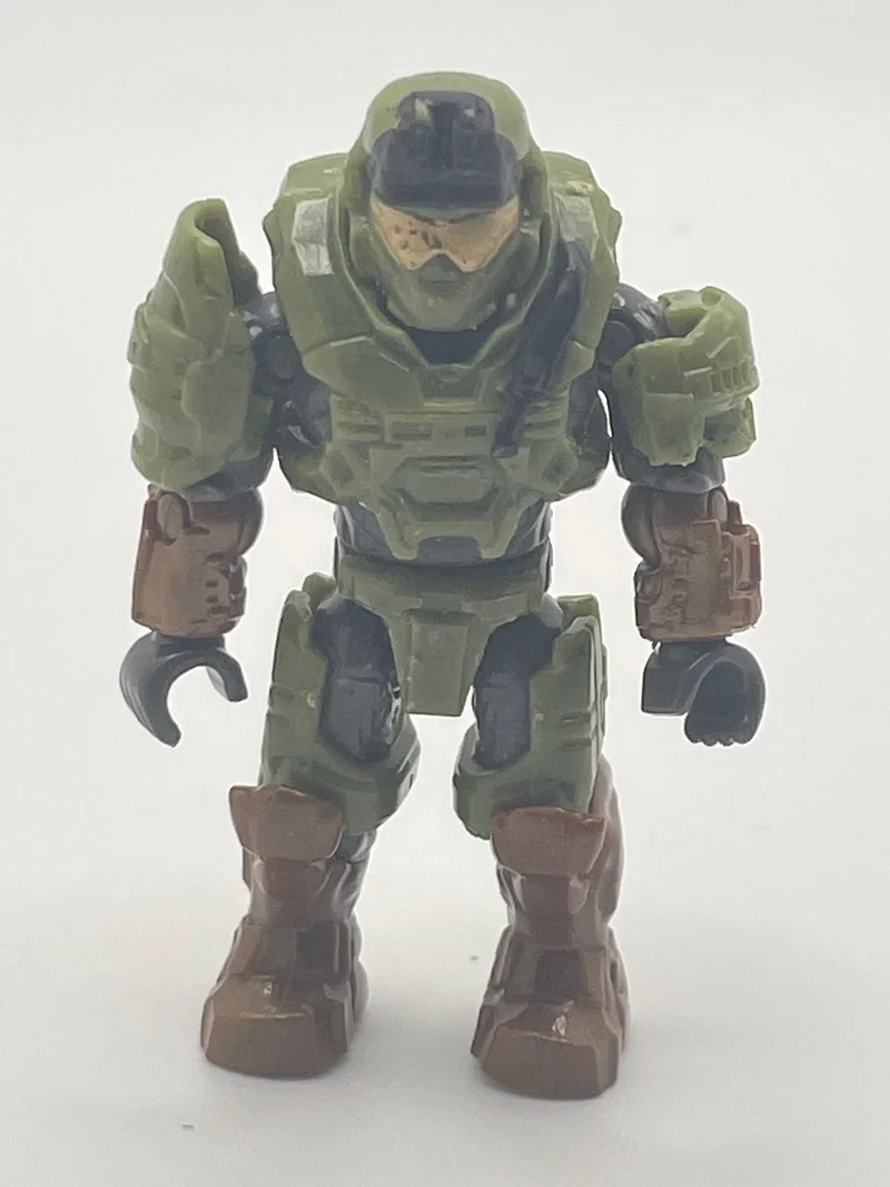 Figure, Halo: Spartan Grenadier - Green / Copper (Reach Armor, Outlands Skirmish)