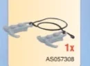Tool: grappling hooks on black cord in Silver, Dull
