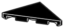 Tile 3 x 3 corner in Black