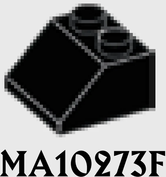 Slope Brick 45 2 x 2 in Black