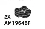 Plate Round 2 x 2 With Axle Hole in Black