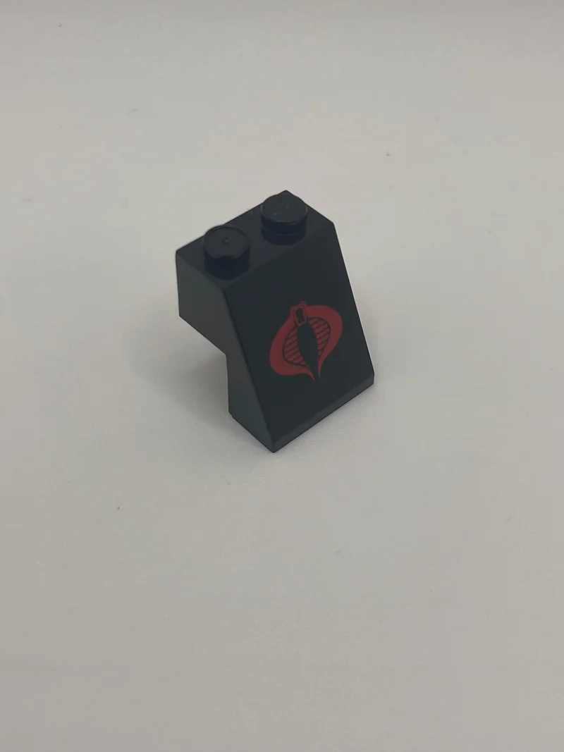 Slope 65 2 x 2 x 2 w/ Printed Cobra Logo in Black