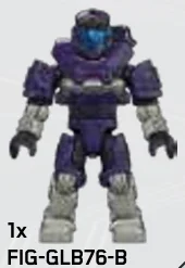 Figure, Halo: Spartan Operator - Metallic Purple (Reach Armor)