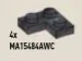 Plate 2 x 2 corner in Gray, Dark (Metallic Camo)