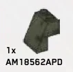 Slope brick 65 2 x 2 x 2 in Green, Jungle (Camo)