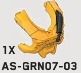 Chest Armor, Male, Spartan Default - Yellow w/ Printed Knife (Reach Armor) in Multicolored