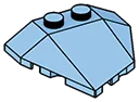Slope brick 45 4 x 4 double / 33, left in Blue, Deep Pastel