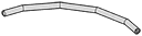 Connector: long rod angled at five points in Clear (Translucent)