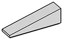 Slope brick 25 1 x 4 in Gray, Dull