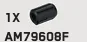 Weapon Part: SMG Suppressor in Black