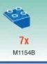 Slope brick 45 2 x 2 inverse in Blue