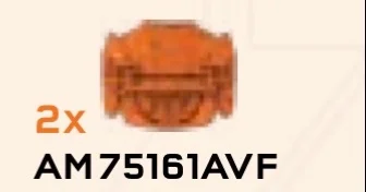 Shoulder Armor, Spartan Operator (Reach Armor) in Orange, Speckled Pumpkin (Speckle)