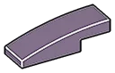 Slope 1 x 3 curved in Purple, Dark