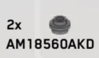 Plate Round 1 x 1 with Open Stud in Gray, Light Camo (Metallic)