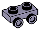 Bracket Plate 1 x 2 with side studs