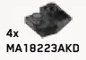 Slope Inverted 25 2 x 2 in Gray, Light Camo (Metallic)
