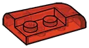 Slope 2 x 3, round left corner in Red (Translucent)