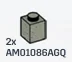 Brick 1 x 1 in Gray, Stone
