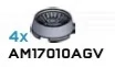 Engine component: intake turbine 2 x 2 in Gray, Light (Metallic)