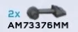 Armor: Cyclops foot, toe, right in Gray, Dark (Metallic)