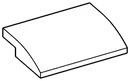 Slope tile 15 4 x 0.67 x 3 with rounded slope in White