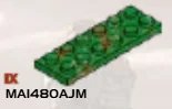 Plate 2 x 6 in Green, Medium (Camo)