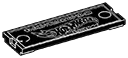 Metal plate (hot wheels 83 CHEVY SILVERADO engraving) in Multicolored