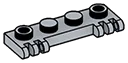 Hinge plate 1 x 4 with 2 pairs of 3 fingers