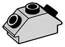 Slope brick 45 1 x 2 double in Gray, Dull