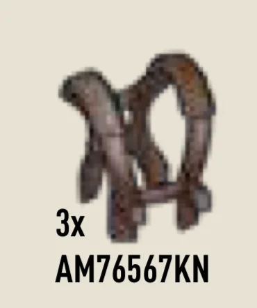 WWII Web Gear w/ pegs on front in Brown, Dark
