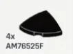 Slope 2 x 1 x 2 corner round, low dome in Black