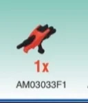 Weapon: Blaster Ninja Storm Red Ranger in Multicolored