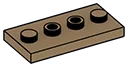 Plate Modified 2 x 4 with 4 studs