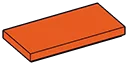 Tile 2 x 4 in Orange, Marigold