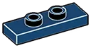 Plate Modified 1 x 3 with two studs in Blue, Midnight